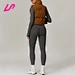 brown crop puffer vest